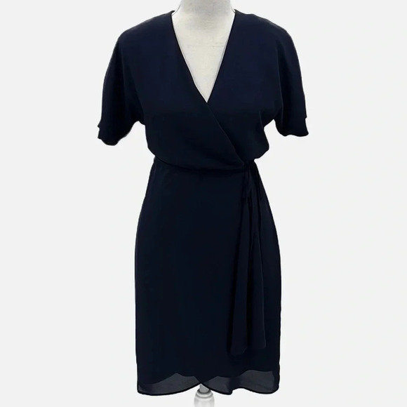 Aritzia Babaton Wallace True Wrap Dress in Navy - Size XS - Picture 2 of 7